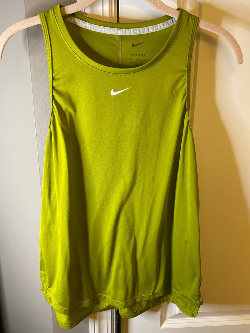 Nike Avocado Green Dri-FIT Athletic Tank Top